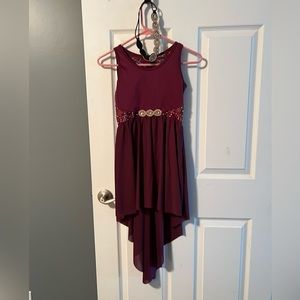 Burgundy lyrical dance dress